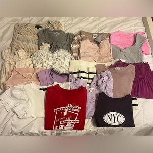 HUGE lululemon brandy melville princess polly top lot!!!